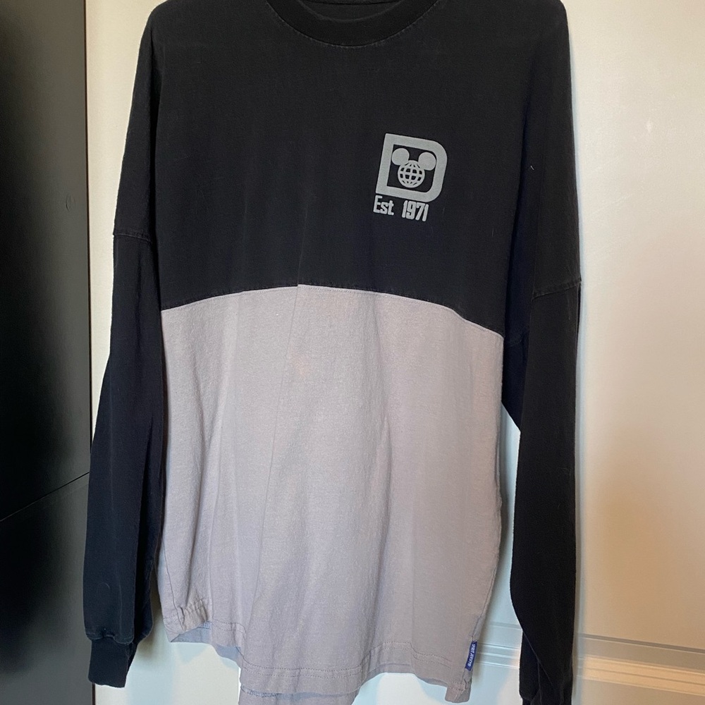 Disney Black and Gray Long Sleeve spirit jersey